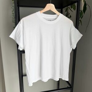 J. Crew Feather Jersey Boxy Tee